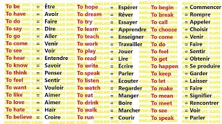 les 100 verbes les plus utilisés en anglais partie 1 easy french sentences Anglais facile [upl. by Nickolas905]