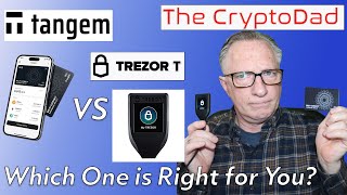 The CryptoDad🥊 Crypto Wallet Showdown Tangem Takes on Trezor T 🔥 [upl. by Belia]