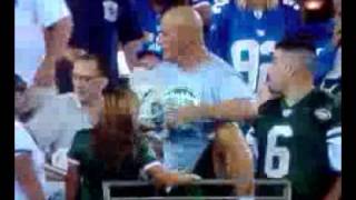 Giants Fan Christopher Black takes on Jets Superfan Fireman Ed [upl. by Nnelg]