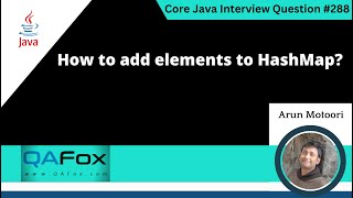 How to add elements to HashMap in Java Core Java Interview Question 288 [upl. by Alitha953]