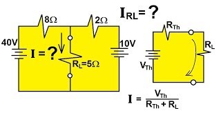 Physics 42 Ohms Law and Resistor Circuits 13 of 23 Thevenins Theorem [upl. by Bega324]