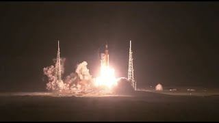 Blastoff NASAs Artemis 1 moon rocket launches on historic first mission [upl. by Bromleigh]