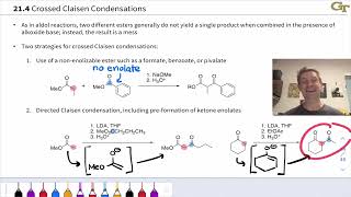 Crossed and Intramolecular Claisen Condensations [upl. by Analle25]