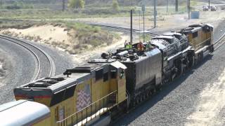 Union Pacific BIG BOY 4014 leaving Colton Yard [upl. by Asaeret]