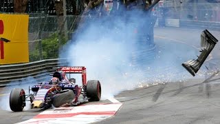 F1 Crash  Max Verstappen amp Romain Grosjean  GP Monaco Onboard [upl. by Carling640]