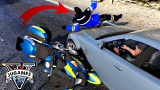 BRIGADE MOTORISÉE EN DIFFICULTÉ 💥GTA 5 LSPDFR [upl. by Niran986]