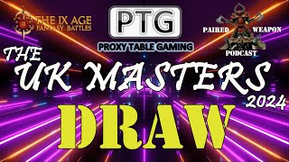 Rnd 1 Draw amp Secondaries  UK Masters 2024  PTG  T9A [upl. by Atiken]