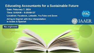 Arabic IFAC and IAAER Webinar Educating Accountants for a Sustainable Future [upl. by Couchman]