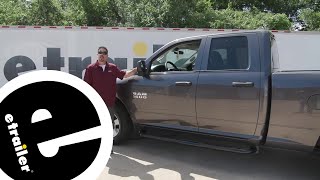 etrailer  Westin ESeries Round Nerf Bars Installation  2017 Ram 1500 [upl. by Rubina]