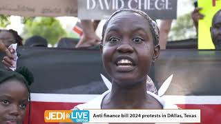 Day 1 of Anti Kenya finance bill 2024 protests in Dallas Texas [upl. by Palmore125]