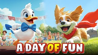 Dog amp Duck Fun Cartoon  Best UrduHindi Cartoon in 2024 [upl. by Maggio]