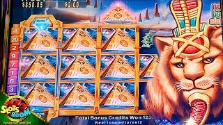 245 Free Spins on Pride of Egypt  BIG BONUS  5c Konami Slot in Casino [upl. by Endora]