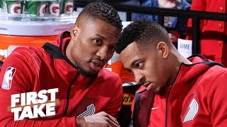 Steph and Klay are a nightmare for Dame and CJ – Stephen A  First Take [upl. by Fidellas]