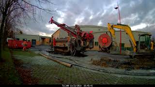 DRILLER FOOTAGE  France  Drilling 3 Boreholes in 1 day  Nov 2023 [upl. by Garihc155]