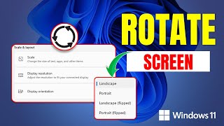 How to Rotate the Screen in Windows 11 On PC  Rotate Entire Screen Windows 11 [upl. by Khajeh]