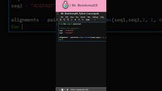 Python Trick for Bioinformatics 🧬 Bioinformatics for Beginners ⭐ Computational Biology [upl. by Eyahs]