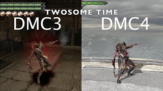 Devil May Cry 3 vs 4 Sparda costume Dantes Skills Comparison  スパーダコスチュームダンテ 技モーション比較 デビルメイクライ3vs4 [upl. by Nrevel731]