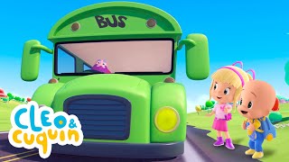 As rodas do ônibus colorido 🚌 música infantil em português com Cleo e Cuquin  Família Telerín [upl. by Armahs263]