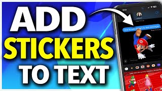 How To Add Stickers to iPhone Text Messages [upl. by Loresz93]