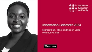 Innovation Leicester 2024  Microsoft UK  Hints and tips on using common AI tools [upl. by Ayatan]