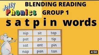 jolly phonics course group 1 1st part [upl. by Justinian]