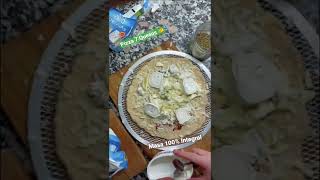 Pizza 7 Quesos  Masa madre 100 Integral  Like y Suscribir para receta [upl. by Nosyarg534]