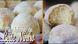 PÃO FOFINHO DE LEITE NINHO  MUITO MACIO E DELICIOSO  DIKA DA NAKA [upl. by Aisatal]