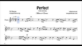 Perfect Partitura de Flauta Travesera y Dulce Tono Original [upl. by Ecela74]