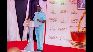 Chai Gold Product Launch in KETEPA by HE Dr William Samoei Ruto Kenyas President [upl. by Palila]