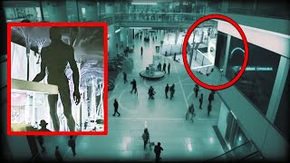 Inside the Miami Mall The video of the Alien Caught by Security Cameras [upl. by Airdnna558]