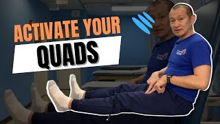 Top 3 Total Knee Replacement Exercises to Activate your Quads [upl. by Youlton]