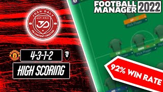 THE PERFECT 4312 FM22 TACTICS  155 GOALS  Football Manager 2022 [upl. by Tenenbaum]