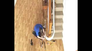 The Worlds Fastest Curved Stair Lift  FastTrack Install Demonstration [upl. by Araed]