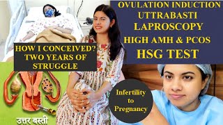 HOW I CONCEIVED after 2 years of INFERTILITY  LAPROSCOPY  HSG  OVULATION INDUCTION [upl. by Anom]