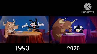 Animaniacs intro 1993 vs 2020 comparación [upl. by Aicil421]