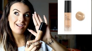 FIRST IMPRESSIONREVIEW on the ARBONNE Perfecting Liquid Foundation [upl. by Llohcin]