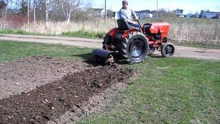 2416 Power King tractor with rototiller [upl. by Ready651]