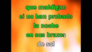 Brazos de Sol Karaoke  1 tono [upl. by Adilen936]