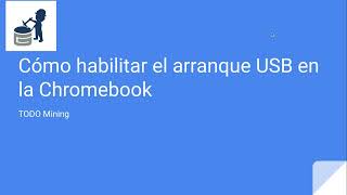 Cómo habilitar el arranque USB en la Chromebook [upl. by Lotte]