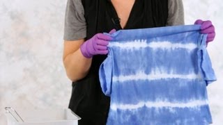 How to Make Tie Dye Stripes  Tie Dyeing [upl. by Brok]