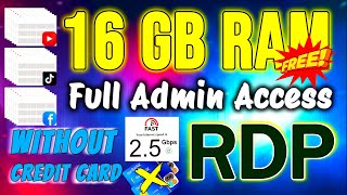 Windows RDP For Free  How to Create RDP  Free Admin Rdp  cloud rdp  rdp cal [upl. by Launam531]