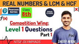 Class 8  Real Numbers and LCM and HCF  Level 1 Q Part 1  Pearson IIT Foundation [upl. by Akinot37]