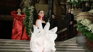 Dramatic Elegance by Stephane Rolland Paris Haute Couture FallWinter 202324  FashionTV  FTV [upl. by Ojahtnamas]