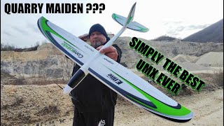 EFlite UMX Conscendo glider BNF Basic with AS3X and SAFE QUARRY THEATRE MAIDEN [upl. by Eirelav143]