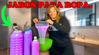 🧼JABON LIQUIDO PARA ROPA CASERO ✨ ¡Mejor que el Comprado [upl. by Consalve]