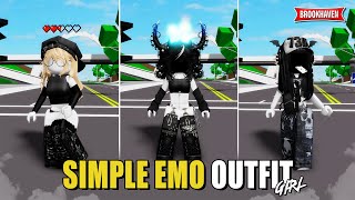 OUTFIT SIMPLE EMO For Girl Di Brookhaven IDCODES  Roblox Part 2 [upl. by Erasme148]