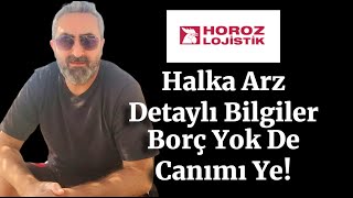 Horoz Lojistik Halka Arz Detaylı Bilgiler Borç Yok Karlılık Güzel [upl. by Liakim793]