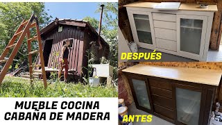 8 Renovamos el MUEBLE de COCINA de la CABAÑA  Al Son de mi Furgón [upl. by Kessia791]