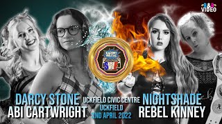 Darcy Stone Abi Cartwright Vs Nightshade Rebel Kinney  Uckfield 2nd Apr 22 [upl. by Churchill]