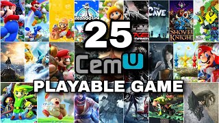 CEMU PLAYABLE GAME 25 TEST  TOP NINTENDO WII U GAME  GTX 1650 [upl. by Alenairam]